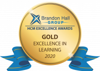 Badge for Brandon Hall Group HCM Excellence Awards: Gold in Excellence in Learning, 2020
